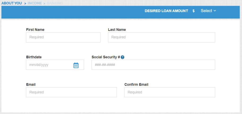 blue trust loans application